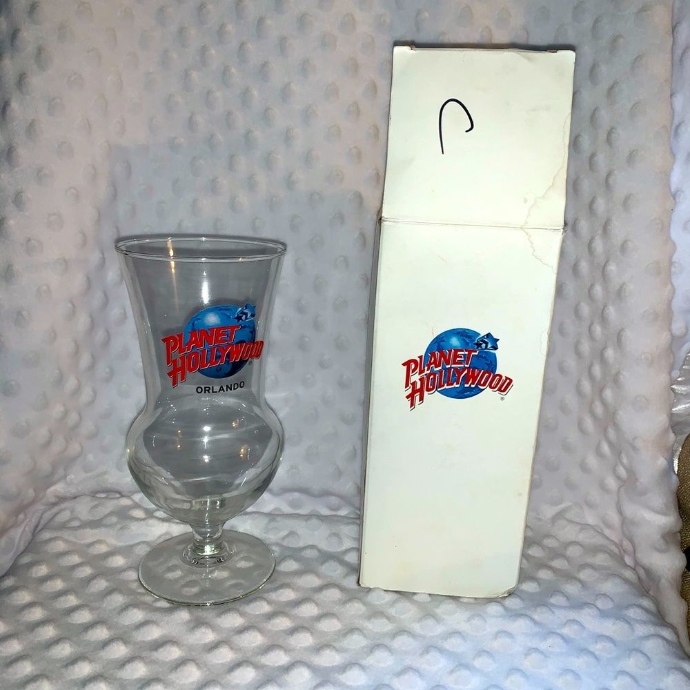 Planet Hollywood glass with original box